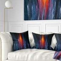 Dizajnerska Fraktalna vatra u svijetloplavoj boji-Moderni jastuk za bacanje - 16.16