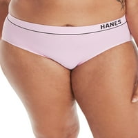 Hanes Classics Womens Beswers Retro Rib Hi-noge bikini paket
