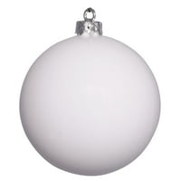 Sjajni bijeli UV otporan komercijalni izbušeni ukras za božićne kuglice 15.75