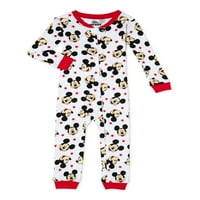 Mickey Mouse Baby and Toddler Boy Snug-Fit jednodijelna pidžama, veličine 9m-5T