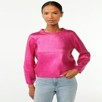 Scoop ženski džemper od metalne folije