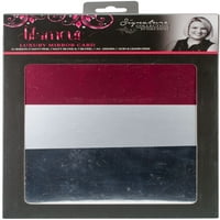 Luksuzna zrcalna razglednica s potpisom-mat ružičasta, mat srebrna i srebrno srebrna