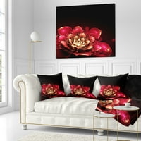 Dizajnerski fraktalni ružičasti cvjetni jastuk - 18.18