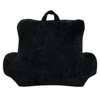 BED REST LOANGER PALJ -FAU Tkanina za mink s poliesterskim punjenjem, čvrsta boja crna s džepom
