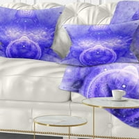 Designart Infinite plave granice svijeta - jastuk cvjetnih bacanja - 16x16
