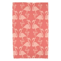 Jednostavno Daisy ,, Flamingo Heart Martini Animal Print ručnik za plažu, ružičasta