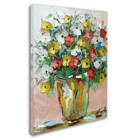 Zaštitni znak likovne umjetnosti proljetni cvjetovi u vazi 6 platno umjetnost Hai Odelia