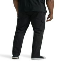 Lee® Big Men's Extreme Motion Straight Fit Twill Cargo hlača s fle pojasom