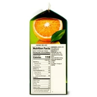Velika vrijednost čisti sok od naranče s pulpom, fl oz