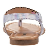 Ljetne sandale s t-remenom u stilu sirene u pastelnim bojama;