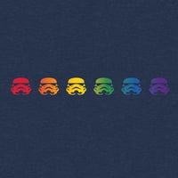 Star Wars Boys Icons Troopers Rainbow Grafička majica s 2 pakete, veličine 4-18