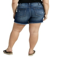 Silver Jeans Co. Ženske plus veličine suki srednjeg porasta kratki struk veličine 12-24