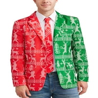 Nije tako odijelo muško božićno blazeće i kravata