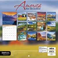 Trendovi International America Prekrasan zidni kalendar i pushpins