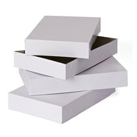 Američki pozdravi božićne poklon kutije s bijelim srednjim papirom s poklopcima, 14.75 9.5