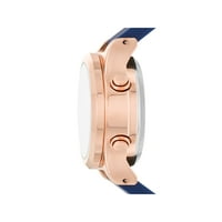 Vremenski i TRU ženski digitalni sat ružičastog zlata s mornarskom silikonskom remenom