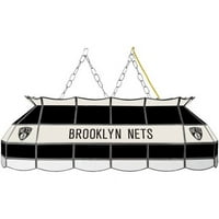 Zaštitni znak Global NBA Brooklyn Nets 40 obojeni stakleni biljar sa svjetlima