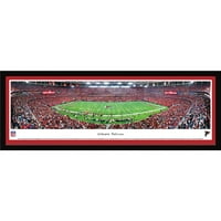 Atlanta Falcons - Linija dvorišta u Georgia Dome - Blakeway Panoramas NFL Print s odabranim okvirom i jednim prostirkom