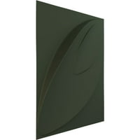 Ekena Millwork 5 8 W 5 8 H Iris Endurawall Dekorativna 3D zidna ploča, Ultracover Saten Hunt Club Green