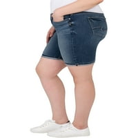 Silver Jeans Co. Ženske plus veličine Suki srednjeg uzdizanja Bermuda kratko
