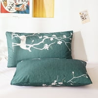 Komplet jorgana s lišćem breskve-set posteljine s jastučnicom za proljeće i jesen-svestrani poplun od jorgana od
