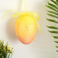 Način da se proslavi uskrsni ombre žuti ružičasti sjajni polistiren ukras jaja