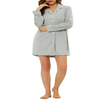 Jedinstvene ponude ženskog ljetnog zarezanog dugih rukava s dugim rukavima dolje kratka spavaća majica