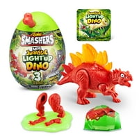 Smashers Mini Jurassic Osvjetljavanje Dino Egg Novitet & Gag igračka Zuru Godine i UP