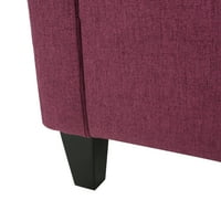 Klupska stolica od čupave tkanine, tamna Fuksija