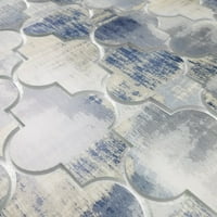 Abolos- Priroda mala latera 4 5,5 Staklena mozaična pločica u cementnoj plavoj ten