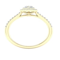 10k dijamantni zaručnički prsten s dijamantnim dijamantom