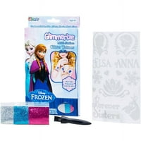 Glimmer Body Art Disney Frozen Glimmerizel Multi-Popface Glitter Tetovaža kompleta, PC