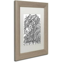 Zaštitni znak likovna umjetnost Harrington Konj platno umjetnost Kathy G. Ahrens, bijela mat, breza