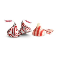 Hershey's Kisses Candy Cane aromatizirani božićni slatkiš, plastična trska 2. Oz