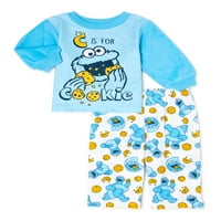 Sesame Street Baby Toddler Fleece set hlača, 2-dijela, veličine 12m-4t