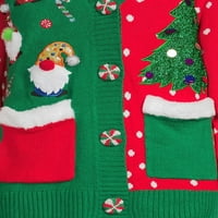 Vrijeme za odmor ženski i ženski plus božićni džemper i set za glavu, 2-komad