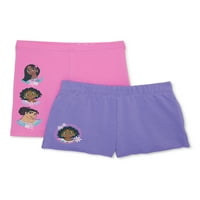 Kratke hlače s uzorkom za djevojčice, 2 komada, veličine 4-16