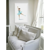 Marmont Hill Baletna plesačica Aqua od Michelle Dujardin uokvirena slikarski tisak