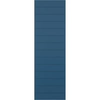 Ekena Millwork 12 W 65 H TRUE FIT PVC Horizontalni sloj Moderni stil Fiksni montirani roleri, SOJOURN BLUE
