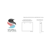 Stupell Industries podebljano plavo ljubičaste oblike linije linije doodle motiv platna zidna umjetnost, 30, dizajn