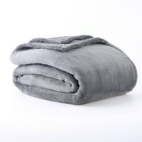 Berkshire pokrivač Eco plišani krevet pokrivač, siva, blizanac