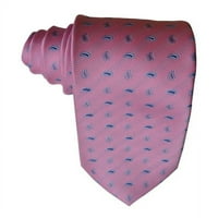 Ružičasta s plavom kravatom za vrat