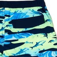 Wonder Nation Boys 'Camo Shark Print Brzi suhi kratke hlače, veličine 4- & Husky