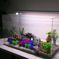 Jedinstvene ponude Akvarij Umjetne biljke plastične za ribu ukras za ribu ljubičasta