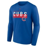 Muški fanatici markirani kraljevski Chicago Cubs agresivna majica s dugim rukavima