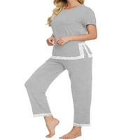 Jedinstveni prijedlozi žensko odijelo kratkih rukava, čipkasta noćna odjeća za slobodno vrijeme, pidžama Kompleti