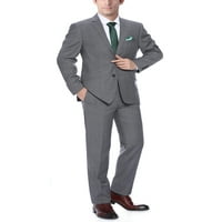 Muški dvodijelni vitki fit premium vuneno odijelo