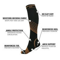 Kompresija bakra Visoke čarape za muškarce i žene