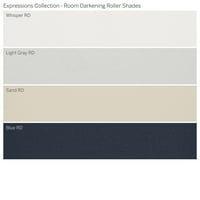 Kolekcija prilagođenih izraza, bežična soba za potamnjenje valjka, svijetlo siva, 33 Širina 72 Duljina