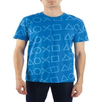 Muške plave reproducijske stanice gumbi za sve majice s kratkim rukavima s kratkim rukavima